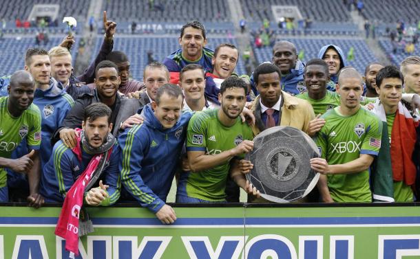 After winning the Supporter's Shield in 2014, it's been nothing but downhill for the Seattle Sounders | Ted S. Warren - AP Photo