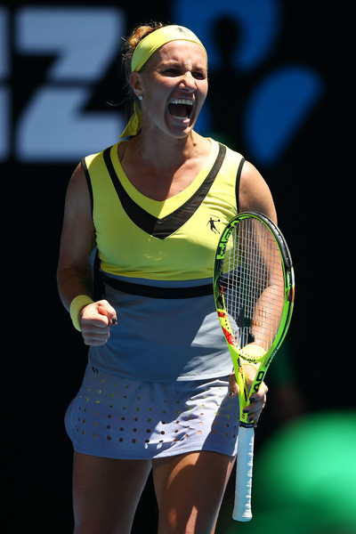 Svetlana Kuznetsova's verbal celebrations seemed to have spured her on during the match | Photo: Jack Thomas/Getty Images AsiaPac