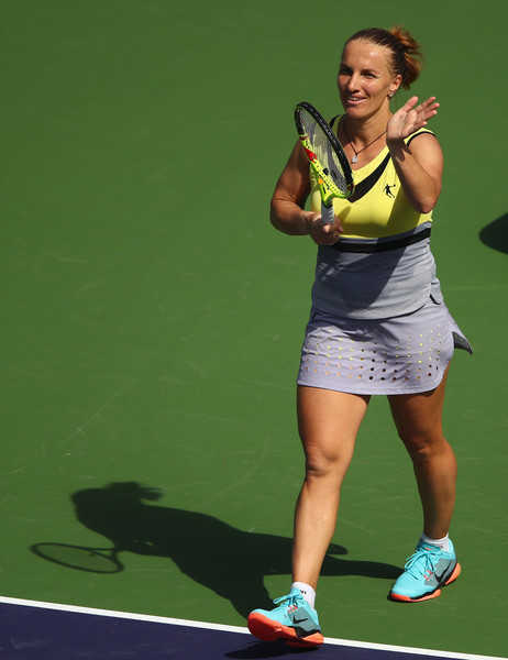 Svetlana Kuznetsova in action at the BNP Paribas Open | Photo: Clive Brunskill/Getty Images North America