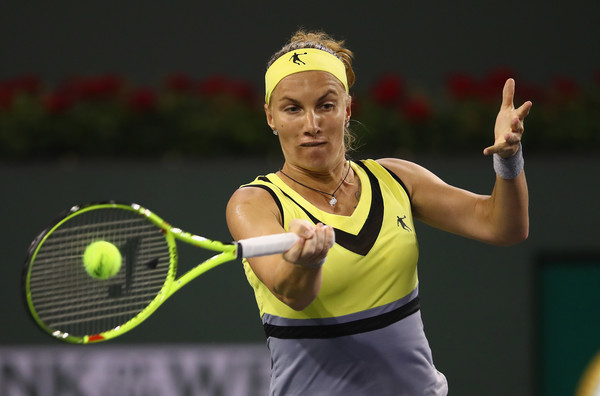 Svetlana Kuznetsova in her win over Pliskova at the BNP Paribas Open | Photo: Clive Brunskill/Getty Images North America