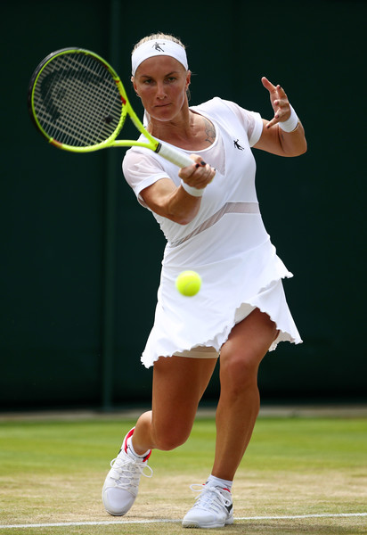 Svetlana Kuznetsova in action during the match | Photo: Michael Steele/Getty Images Europe