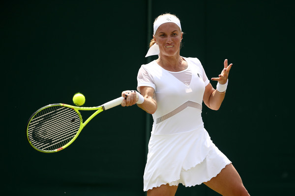 Svetlana Kuznetsova in action during the match | Photo: Julian Finney/Getty Images Europe