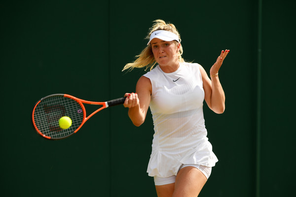 Svitolina hits a forehand. Photo: Shaun Botterill/Getty Images