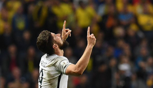 Giroud celebra el gol ante Suecia. Foto: ZIMBIO