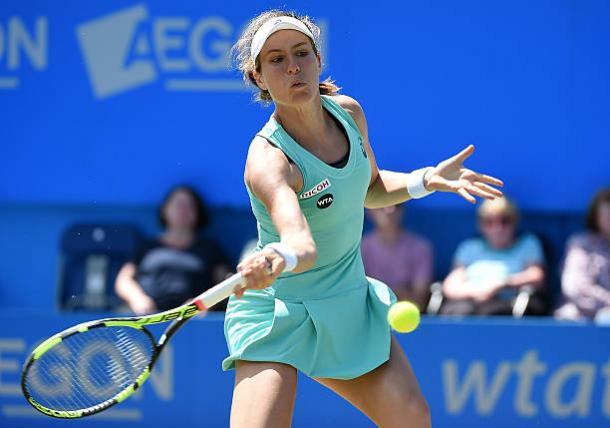 Johanna Konta in action at the Aegon International last year (Getty/Tom Dulat)