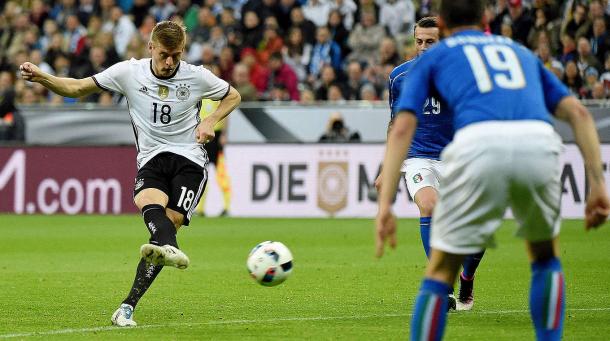 Kroos opened the scoring when the two sides met back in March. | Image credit: DFB.de