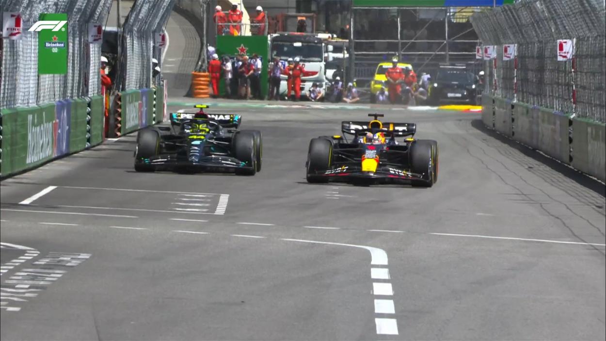 Hamilton vs Verstappen FP2 / Fuente: Twitter @F1