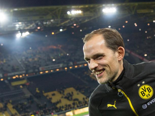 Thomas Tuchel will hope to have a similar sized smile on his face come full-time on Saturday. (Image credit: Kicker - Getty Images)