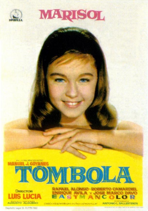 Afiche película Tombola, protagonizada por Josefa Flores/ Fotografía de Filmaffinity.