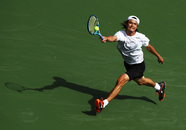 Taro Daniel put in an excellent performance, retrieving almost every ball possible | Photo: Adam Pretty/Getty Images North America