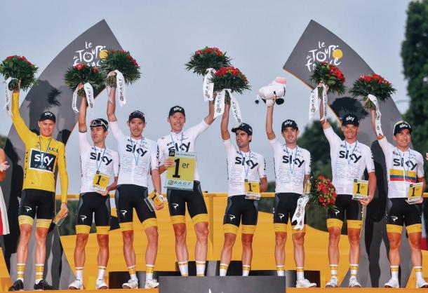 Team SKY fue el mejor equipo del Tour de Francia 2017 | Foto: ASO