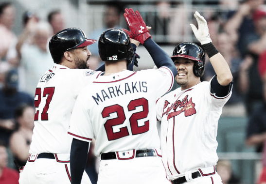 Veteran players like Matt Kemp, Nick Markakis, and Kurt Suzuki will be relied upon to carry the offensive and leadership burdens. (Photo courtesy of Scott Cunningham / Stringer via Getty Images)