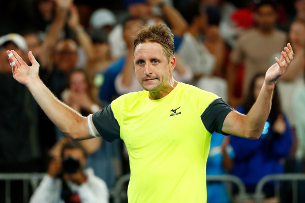 Tennys Sandgren celebrates his shock win over Dominic Thiem at the Australian Open | Photo: Michael Dodge/Getty Images AsiaPac