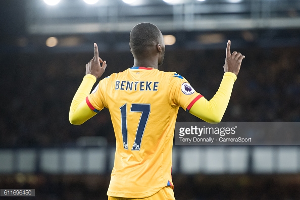 Christian Benteke has played a big role in improving Palace's form.  Photo:Getty Images: Terry Donnally CameraSport