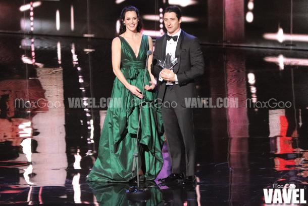 Three-time Olympic gold medallists Tessa Virtue and Scott Moir were the first to be honoured during the awards show.