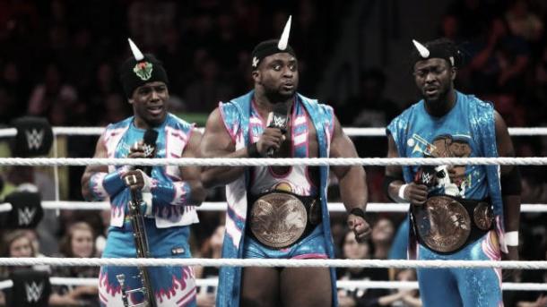 The New Day are closing in on Demolition's record (image: todaysknockout.com)
