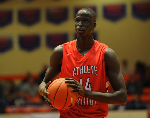 Thon Maker has one of the highest upsides in the 2016 draft class (Photo: Kelly Kline)