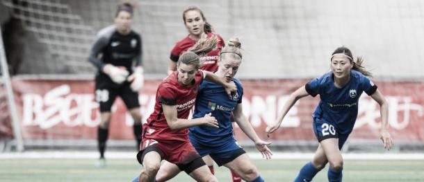 The Thorns travel to Seattle to take on the Reign in the last week of the regular season. (photo via timbers.com)