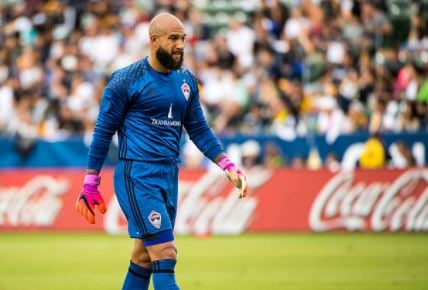 Tim Howard in action with the Colorado Rapids | Source: Shaun Clark - Getty Images