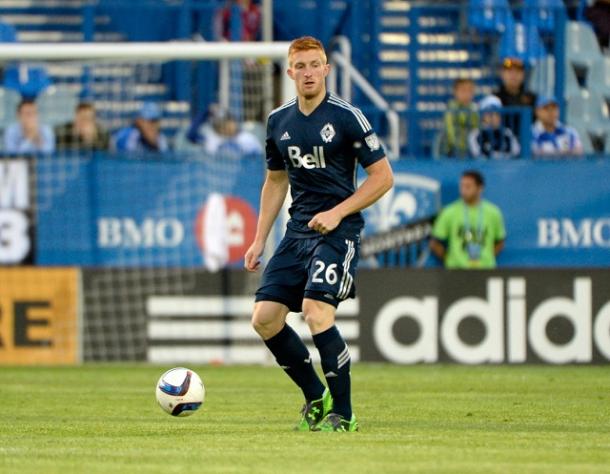 If Tim Parker, seen here during his rookie season in 2015, gets the start, expect Sporting Kansas City to go right after him | Source: Eric Bolte - USA TODAY Sports