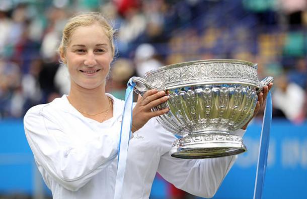 Ekaterina Makarova after winning the title in 2010 (Getty/Tom Shaw)