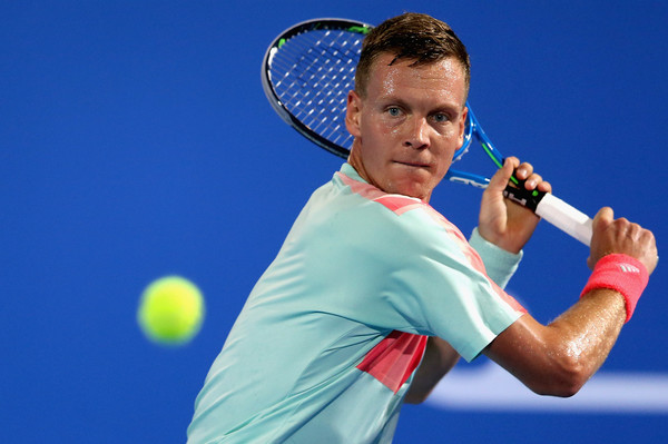 Berdych in action at the Qatar Open (Photo: Francois Neal/Getty Images Asia Pac)