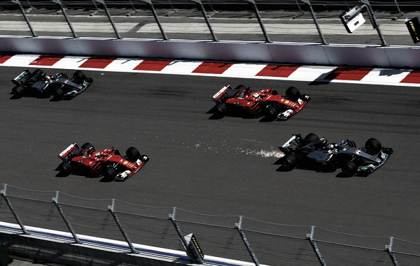 El top 4 final del Gran Premio de Rusia | Fuente: Getty Images