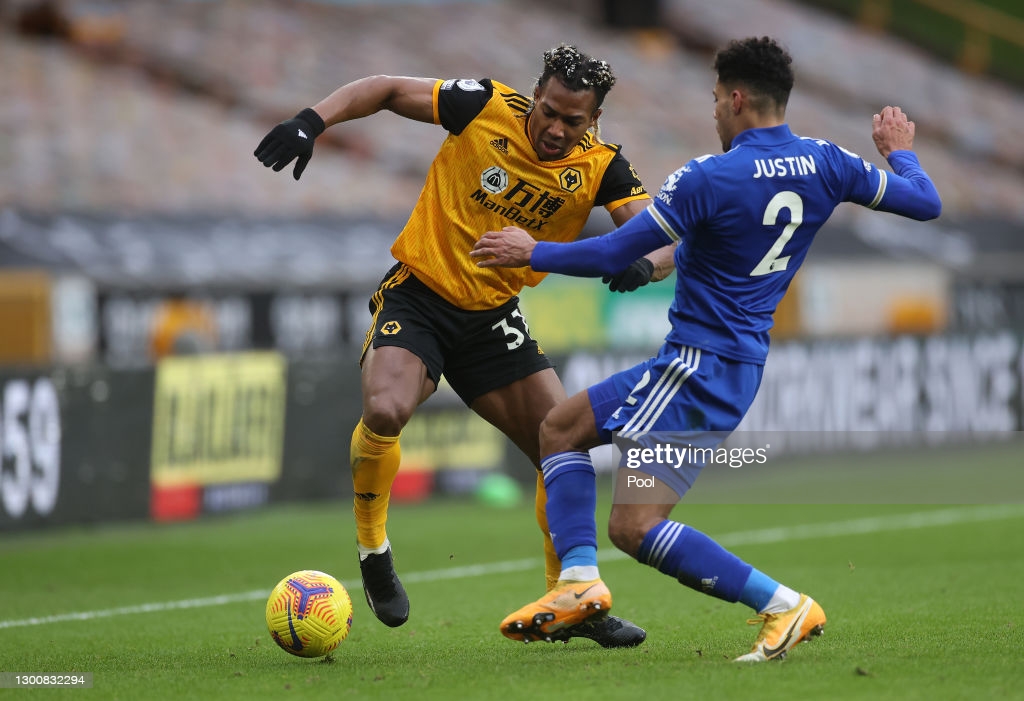 Adama Traore will be one of the main threats against the Leicester defence | Credit: Pool | Getty Images