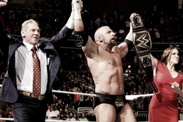 What is Triple H reins supreme at WrestleMania? (image: mirror.co.uk)