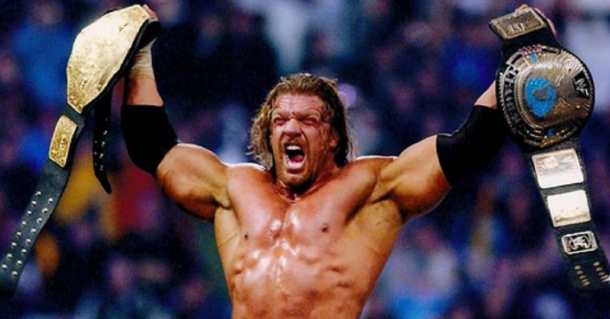 Triple H tras ganar el Undisputed WWF Championship (WWE.com)