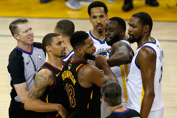 Tempers flared at the end of Game 1 that resulted in Tristan Thompson's ejection/Photo: Ezra Shaw/Getty Images