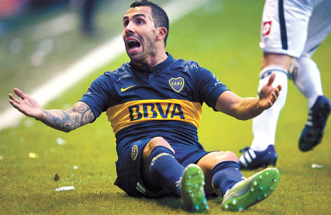 Tevez, el 10 de Boca Foto: AFP