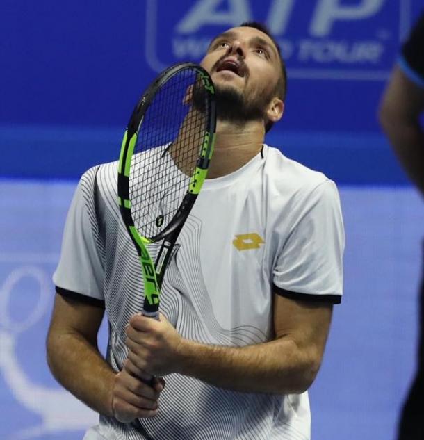 Troicki shows his frustration during his quarterfinal loss. Photo: ATP World Tour