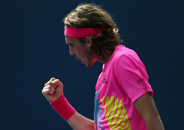 Tsitsipas was fist-pumping after nearly every point in the final set. Photo: Getty Images