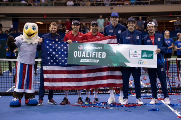 Estados Unidos, cabeza de serie del Grupo E. Imagen: @DavisCupFinals.