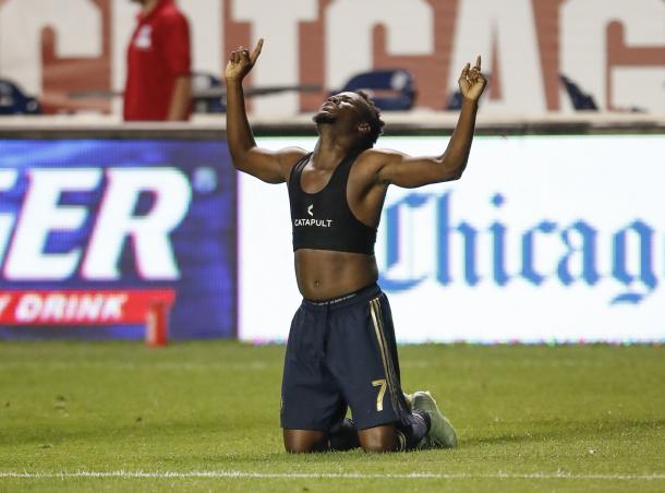 Accam anotó el gol decisivo. Fuente: USA Today