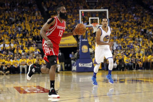 While James Harden has been playing better offensively in terms of drawing fouls, he has fouled quite a lot too, already getting 3 with 6 minutes left in the second quarter.
