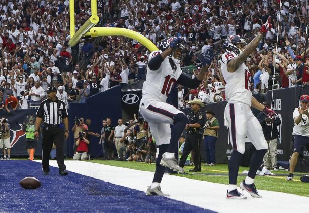 Will Fuller played extremely well in his first professional game, recording over 100 yards and a touchdown. The speedy threat did drop a couple of throws, but showed lots of potential. Photo Credit: Troy Taormina/USA TODAY Images. 