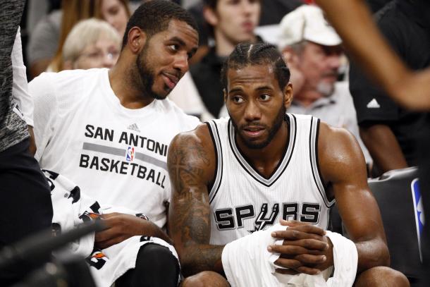 There are rumors that Lamarcus Aldridge wants out of San Antonio, an issue that might really hurt a team that has had great chemistry for so long. They will need to play perfectly in order to defeat the Warriors. Photo Credit: Soobum Im/USA TODAY Images. 
