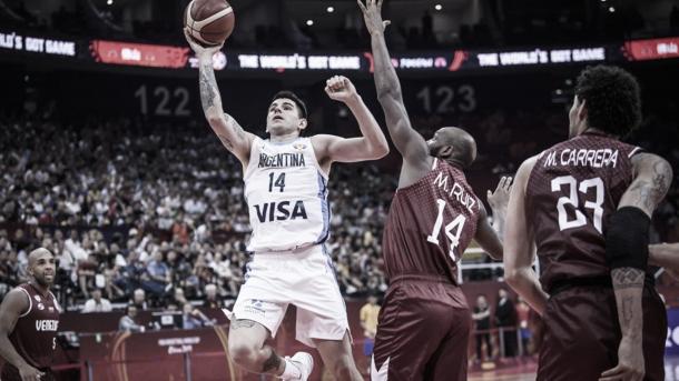 El Tortu consiguió su mejor marca anotadora con la selección. Foto: FIBA.