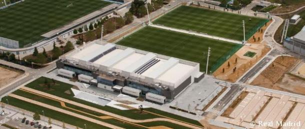 El complejo Valdebebas, lugar de entrenamiento de Real Madrid. Se lo prestará al plantel de la Banda. Foto: Real Madrid Oficial.