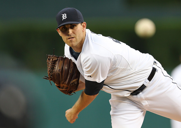 Matt Boyd #48 of the Detroit Tigers warms up prior to the start of the game against the Minnesota Twins on September 25, 2015 at Comerica Park in Detroit, Michigan. (Sept. 24, 2015 - Source: Leon Halip/Getty Images North America)