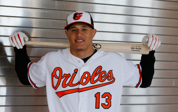 Manny Machado #13 of the Baltimore Orioles poses during photo day at Ed Smith Stadium on February 28, 2016 in Sarasota, Florida. (Feb. 27, 2016 - Source: Rob Carr/Getty Images North America) 