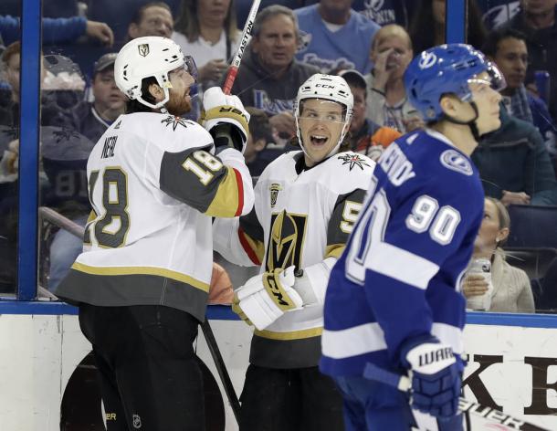The Vega Golden Knights didn't have any trouble getting by the best team in the NHL. (Photo: Las Vegas Review-Journal)