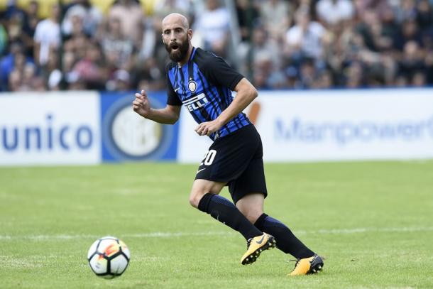 Borja Valero en un encuentro de pretemporada. / Foto: inter.it