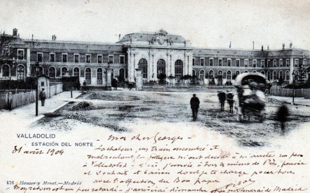 Estación del Norte de Valladolid en 1904 (Wikipedia DP)