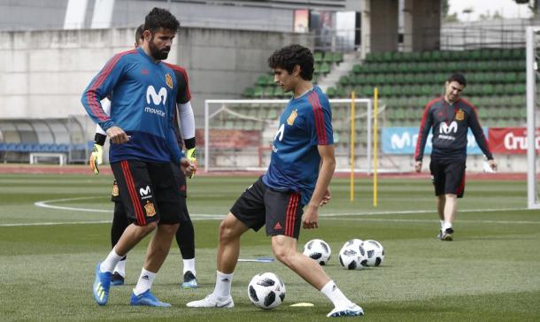 Vallejo y Diego Costa preparan el Mundial | Foto: sefutbol
