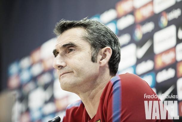Ernesto Valverde en rueda de prensa | Foto Freddy Davies - VAVEL