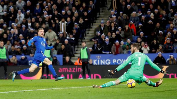 Vardy es el máximo goleador del Leicester en 2017 | Fotografía: Premier League 