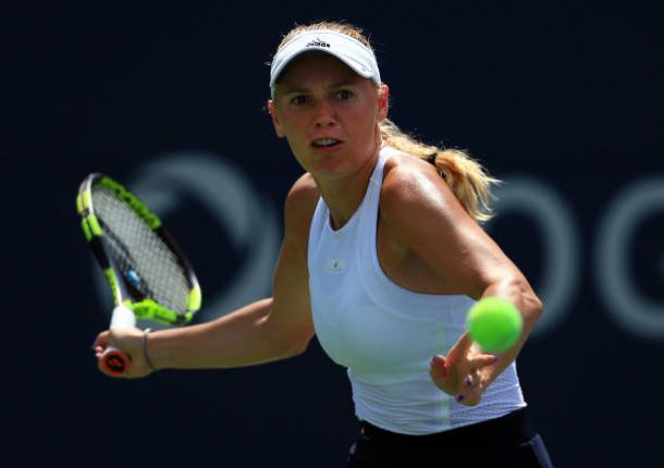 Wozniacki during the Rogers Cup final (Getty/Vaughn Ridley)